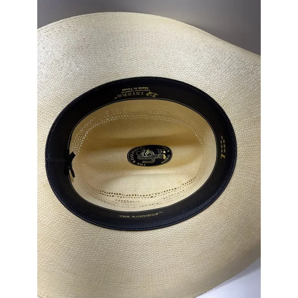 Cowboy Hat The Round Up Hat Co Rodeo King Isidro Made In Texas Size 7